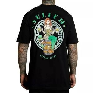 Hip Hop 90S Retro Tshirt Sullen  Get Lucky Tshirt